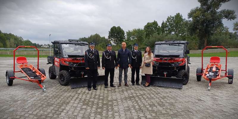 Odbiór sprzętu ratowniczego dla OSP w Gminie Dębowiec