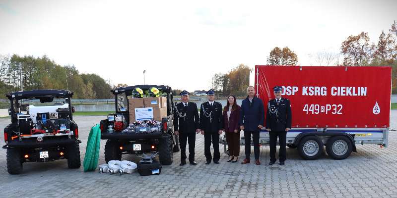 Nowy sprzęt dla jednostek OSP KSRG Cieklin i Dębowiec